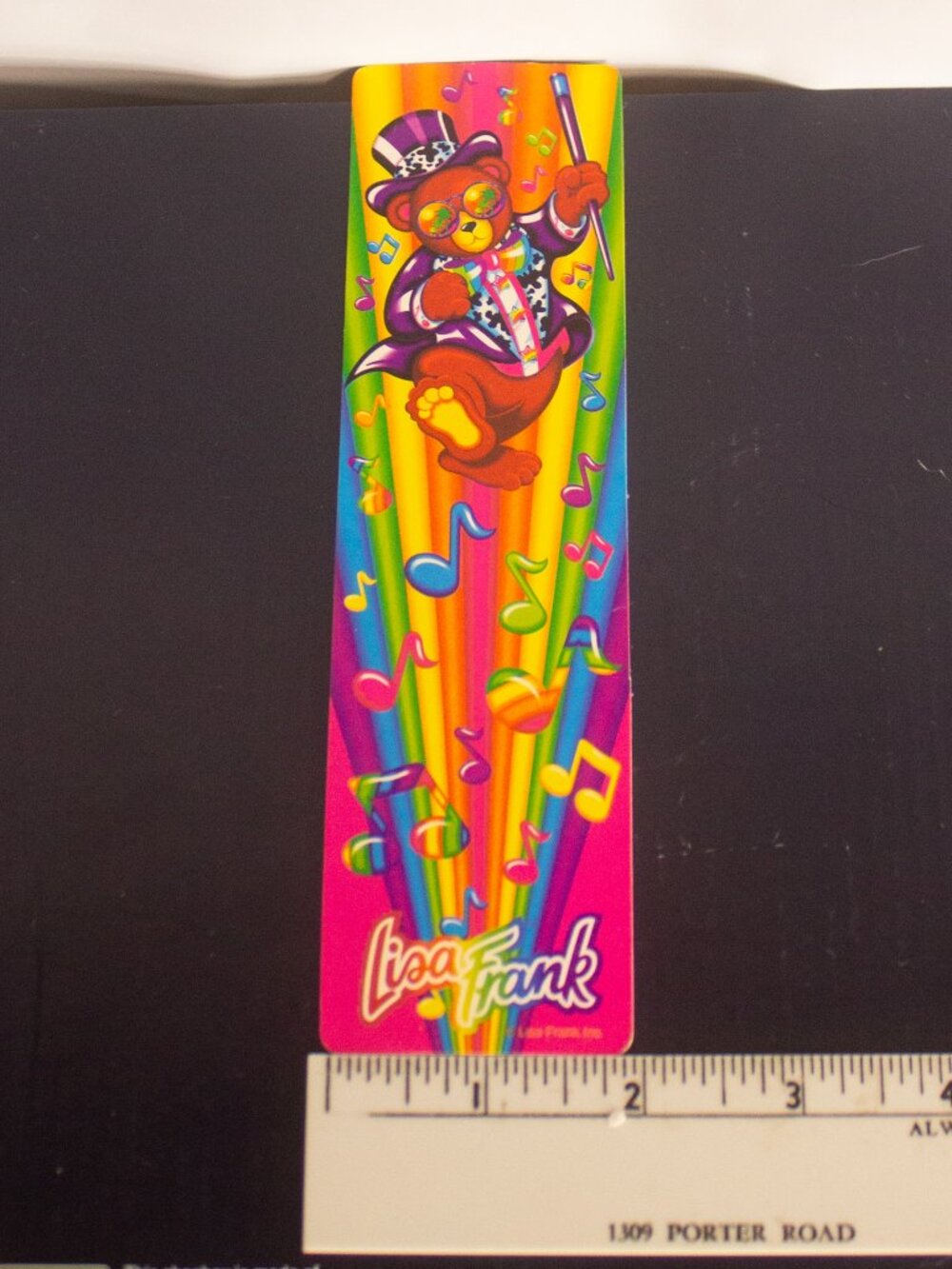 Lisa Frank Hollywood Bear Bookmark Vintage 1990s - Picture 4 of 4